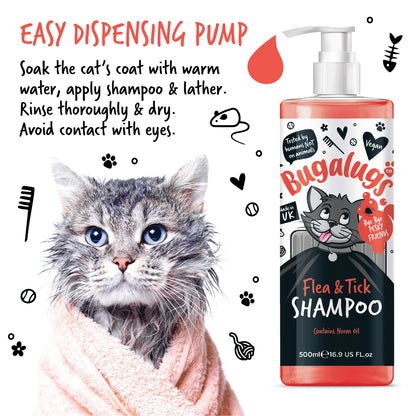 Bugalugs Cat Flea & Tick Dog Shampoo 500ml