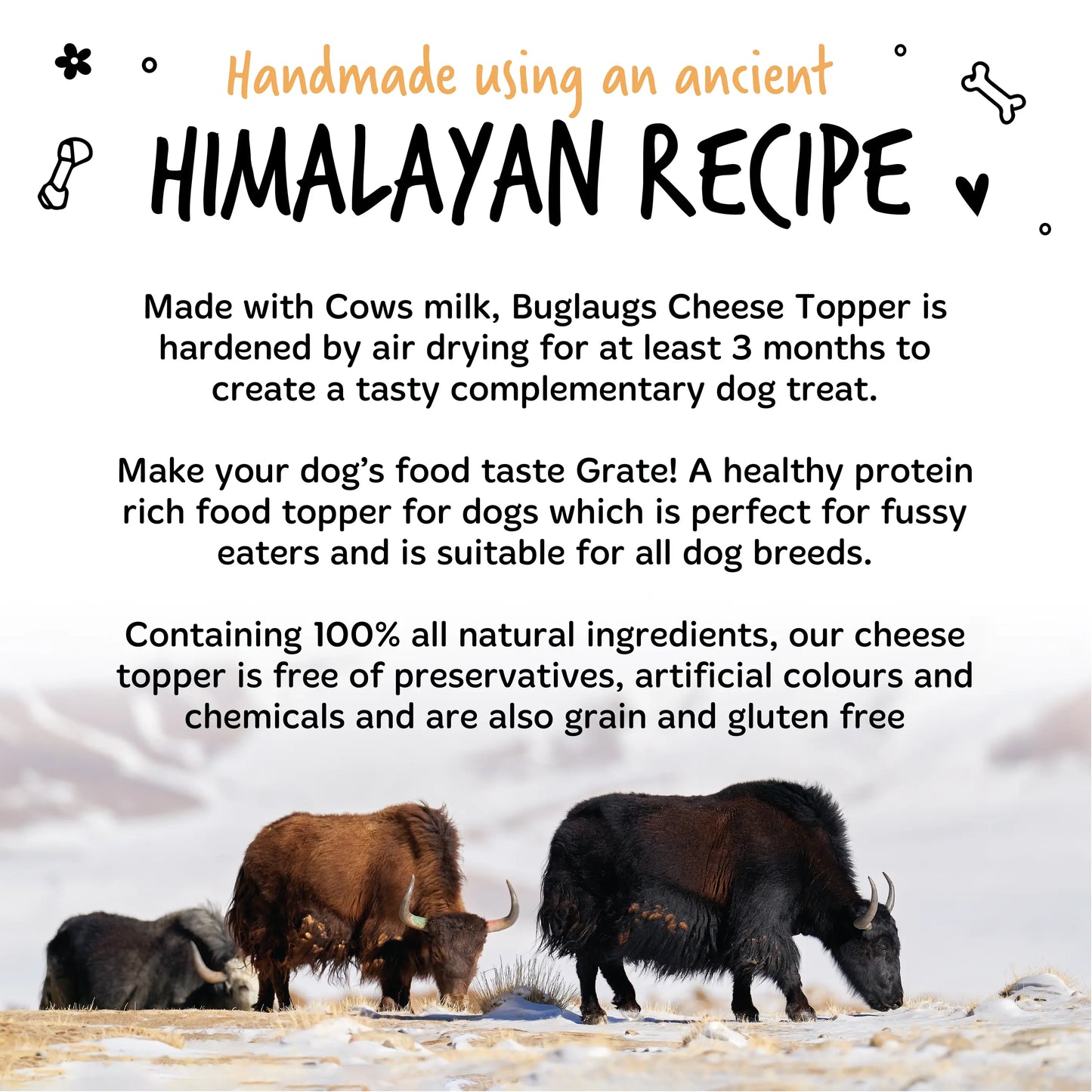 Bugalugs Himalayan Cheese Topper 200g for Dogs & Cats