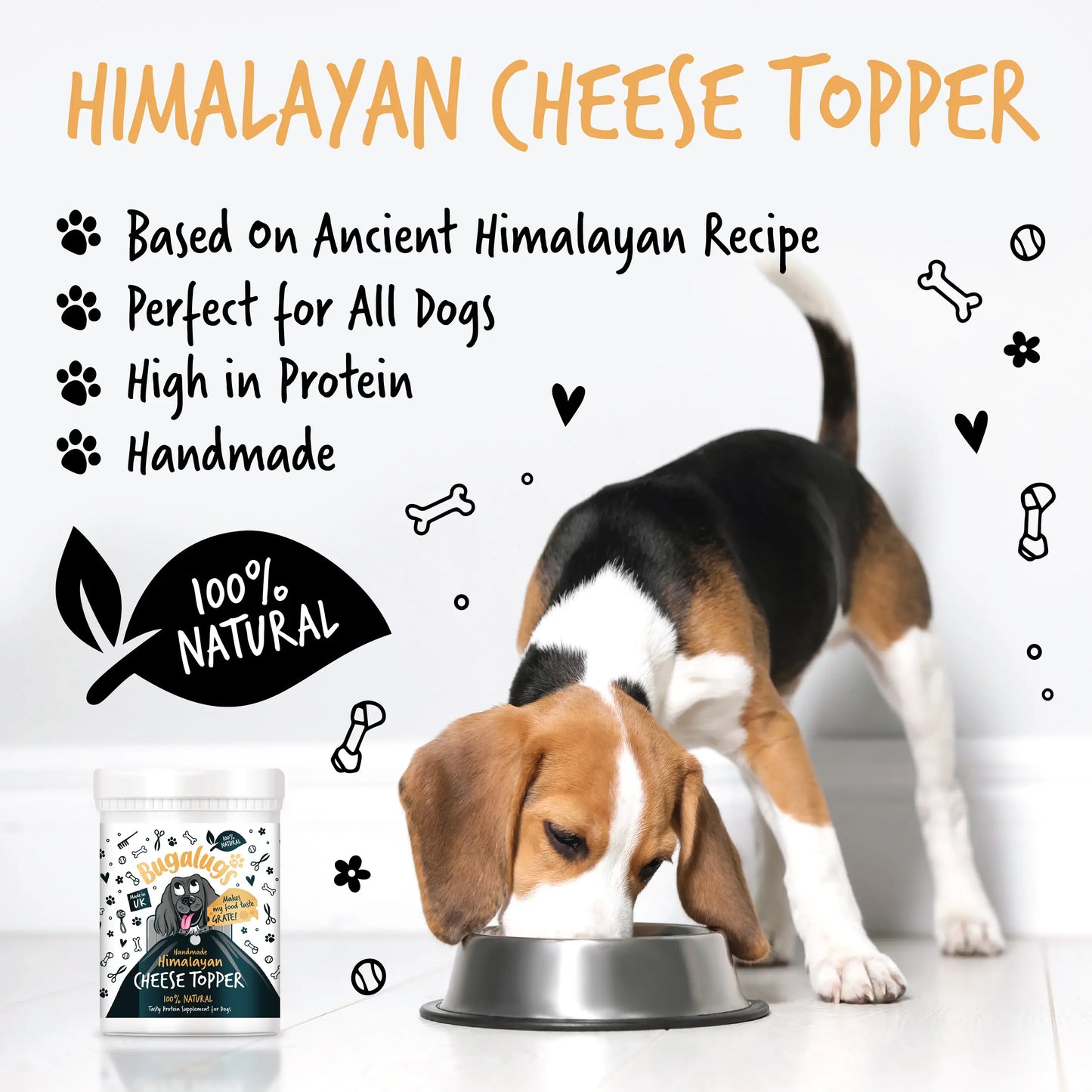 Bugalugs Himalayan Cheese Topper 200g for Dogs & Cats