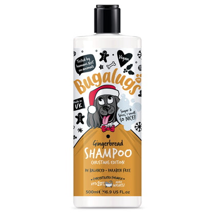 Bugalugs Gingerbread Dog Shampoo 500ml (Christmas Edition)