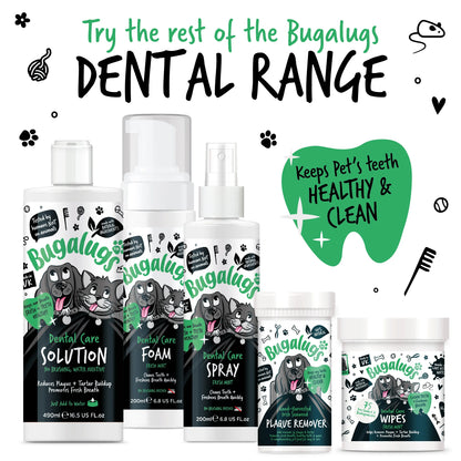 Bugalugs Dental Care Foam 200ml (Spearmint) for Dogs & Cats
