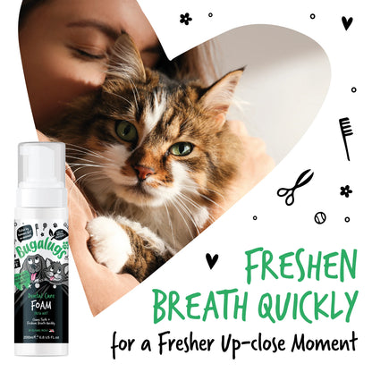 Bugalugs Dental Care Foam 200ml (Spearmint) for Dogs & Cats