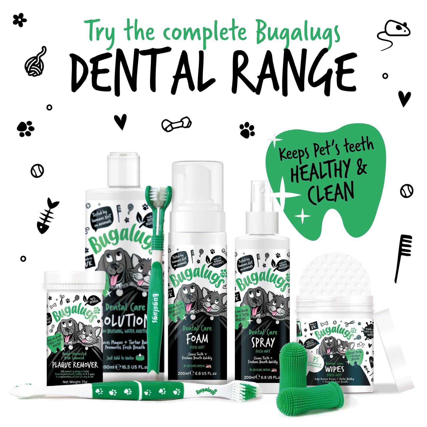 Dental Care Clean Teeth Gel 200ml for Dogs & Cats