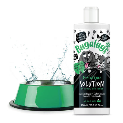 Bugalugs Dental Care Water Additive 490ml for Dogs & Cats