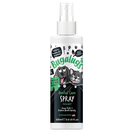 Bugalugs Dental Care Spray 200ml (Spearmint) for Dogs & Cats