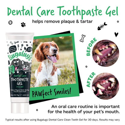Bugalugs Dental Care Toothpaste with Fresh Mint for Dogs & Cats
