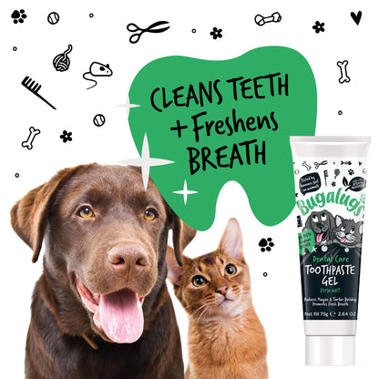Bugalugs Dental Care Toothpaste with Fresh Mint for Dogs & Cats