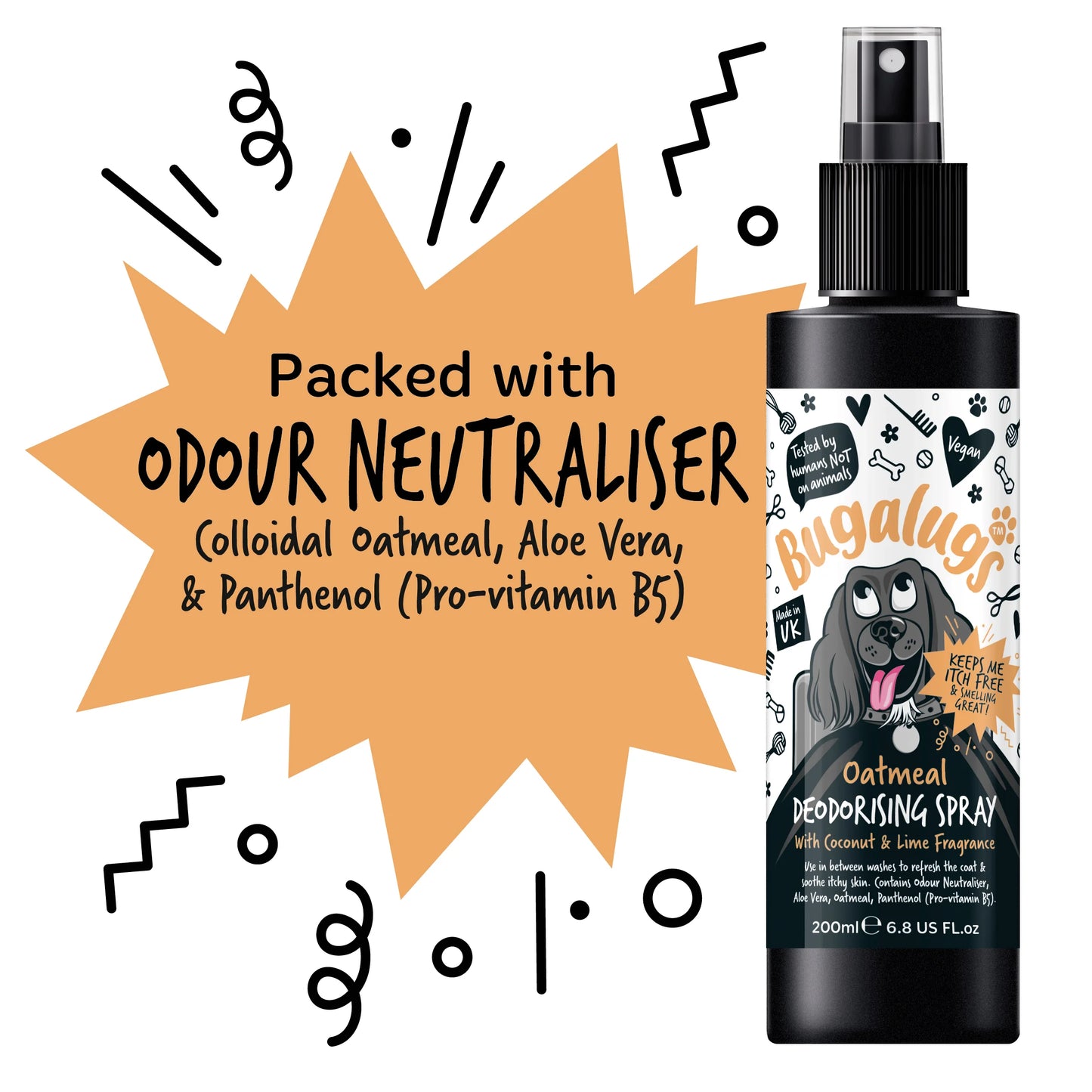 Bugalugs Oatmeal Deodorising Spray 200ml