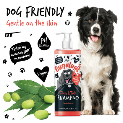 Bugalugs Flea & Tick Dog Shampoo 500ml