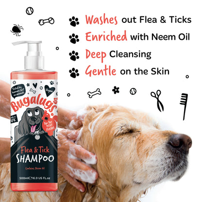 Bugalugs Flea & Tick Dog Shampoo 500ml