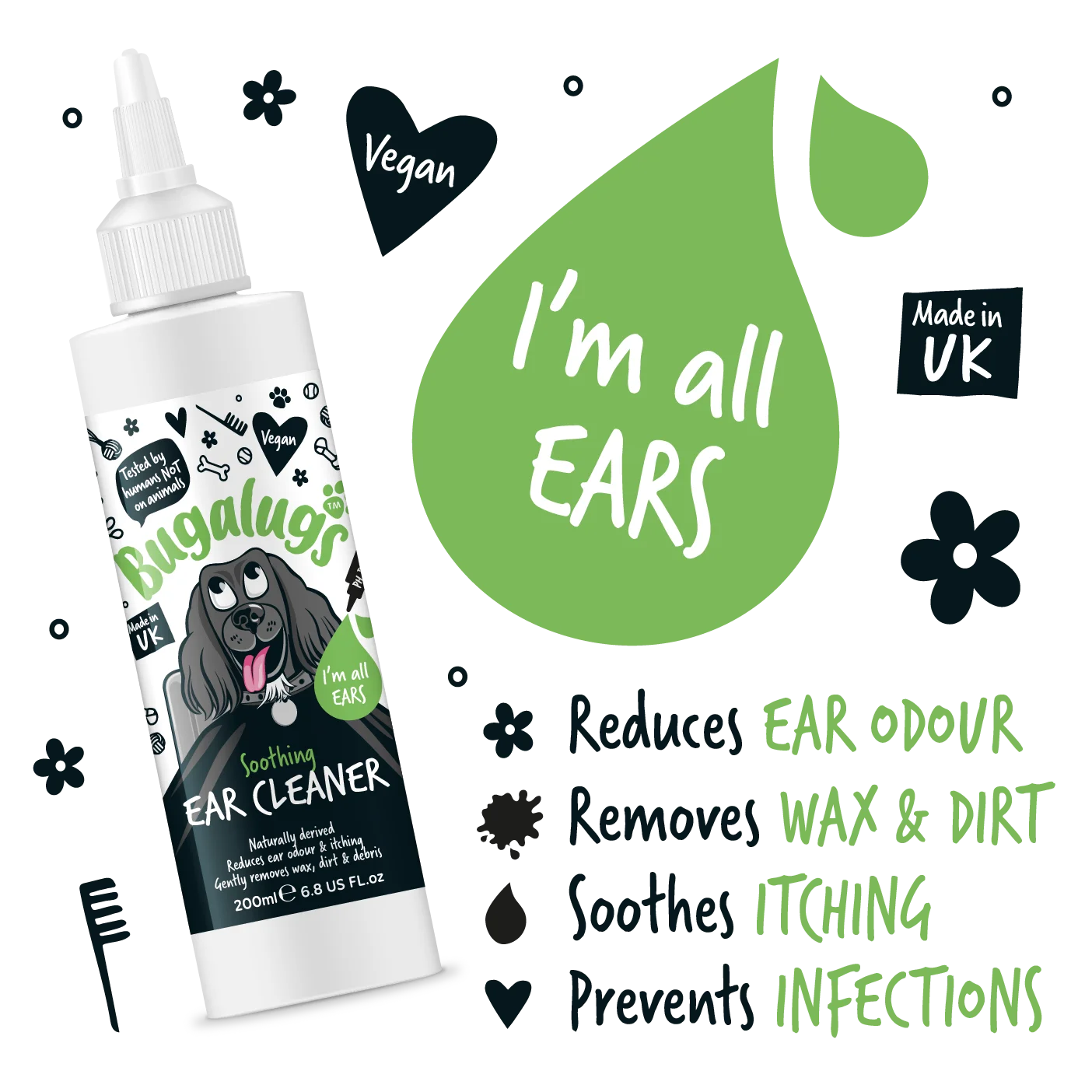 Bugalugs Ear Cleaner 200ml