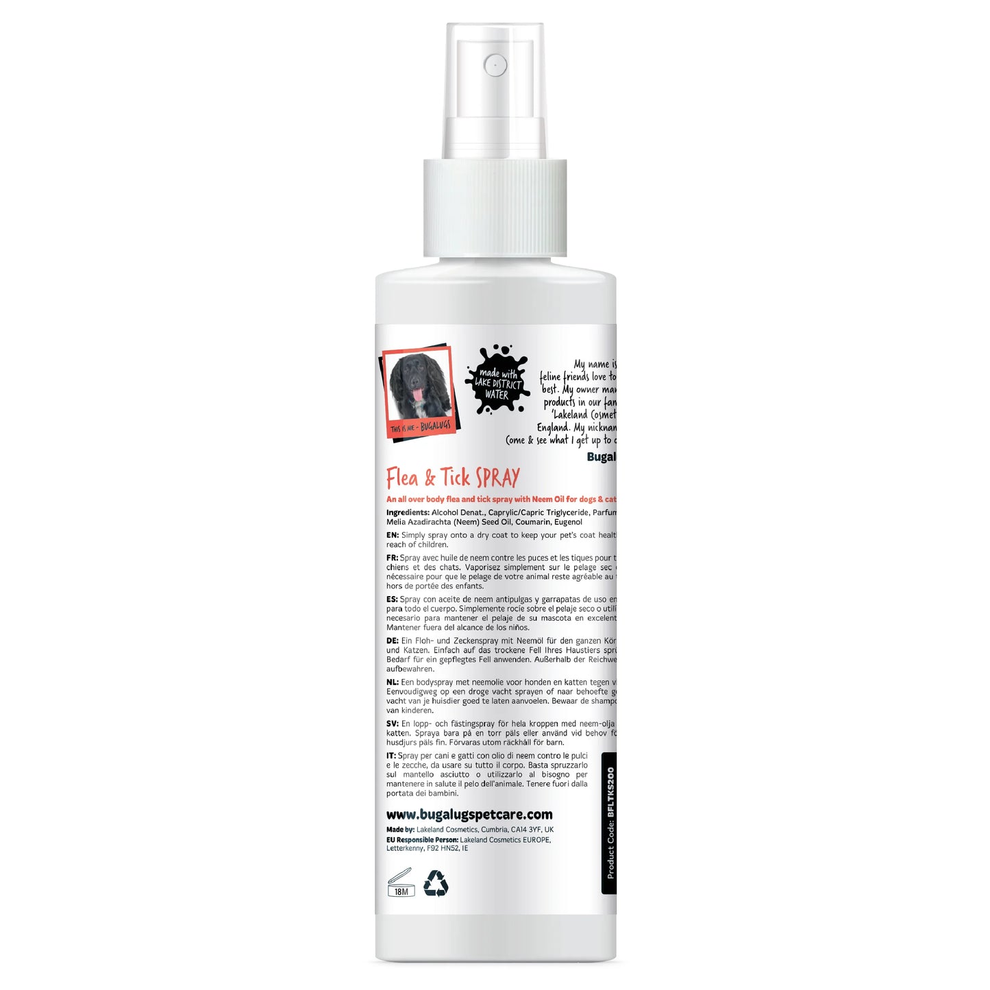 Bugalugs Flea & Tick Spray 200ml