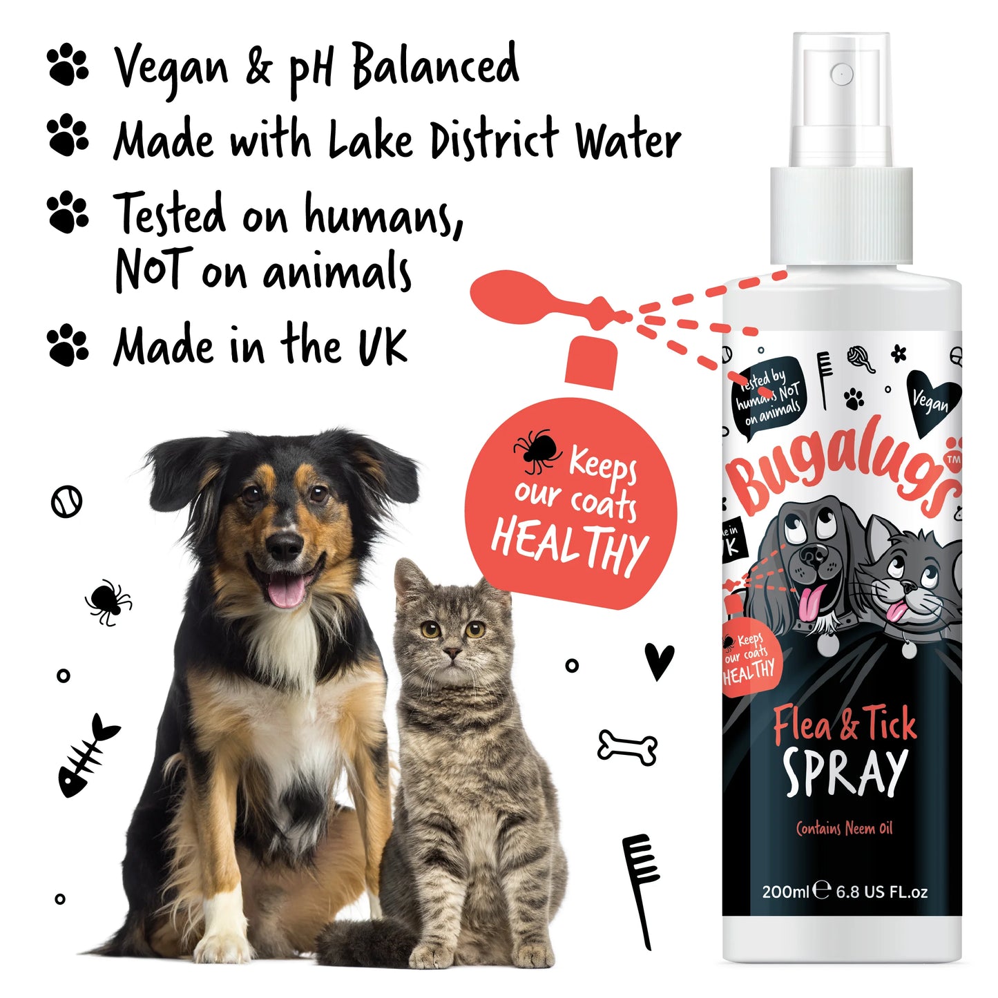 Bugalugs Flea & Tick Spray 200ml