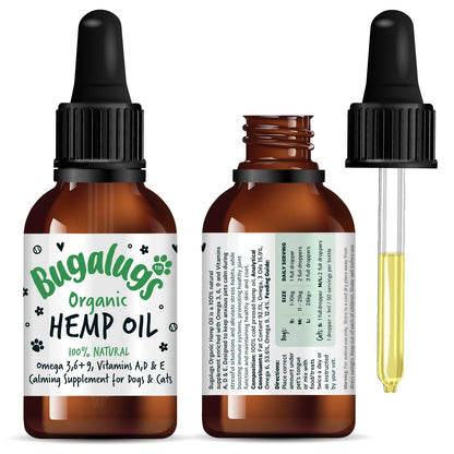 Bugalugs Organic Hemp Oil 50ml for Dogs & Cats