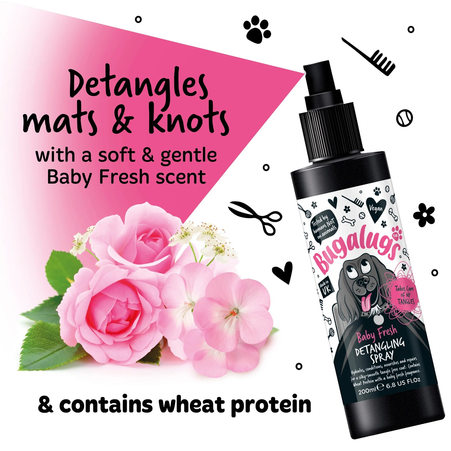 Bugalugs Baby Fresh Detangling Spray 200ml