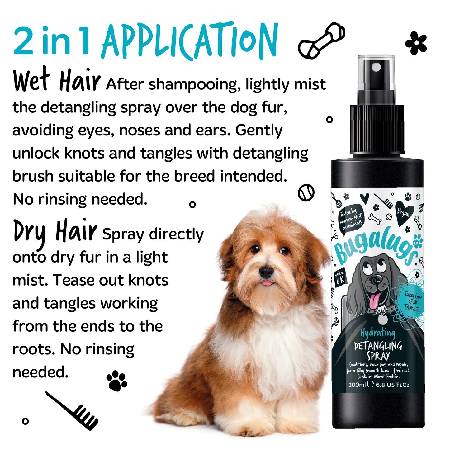 Bugalugs Original Detangling Spray 200ml