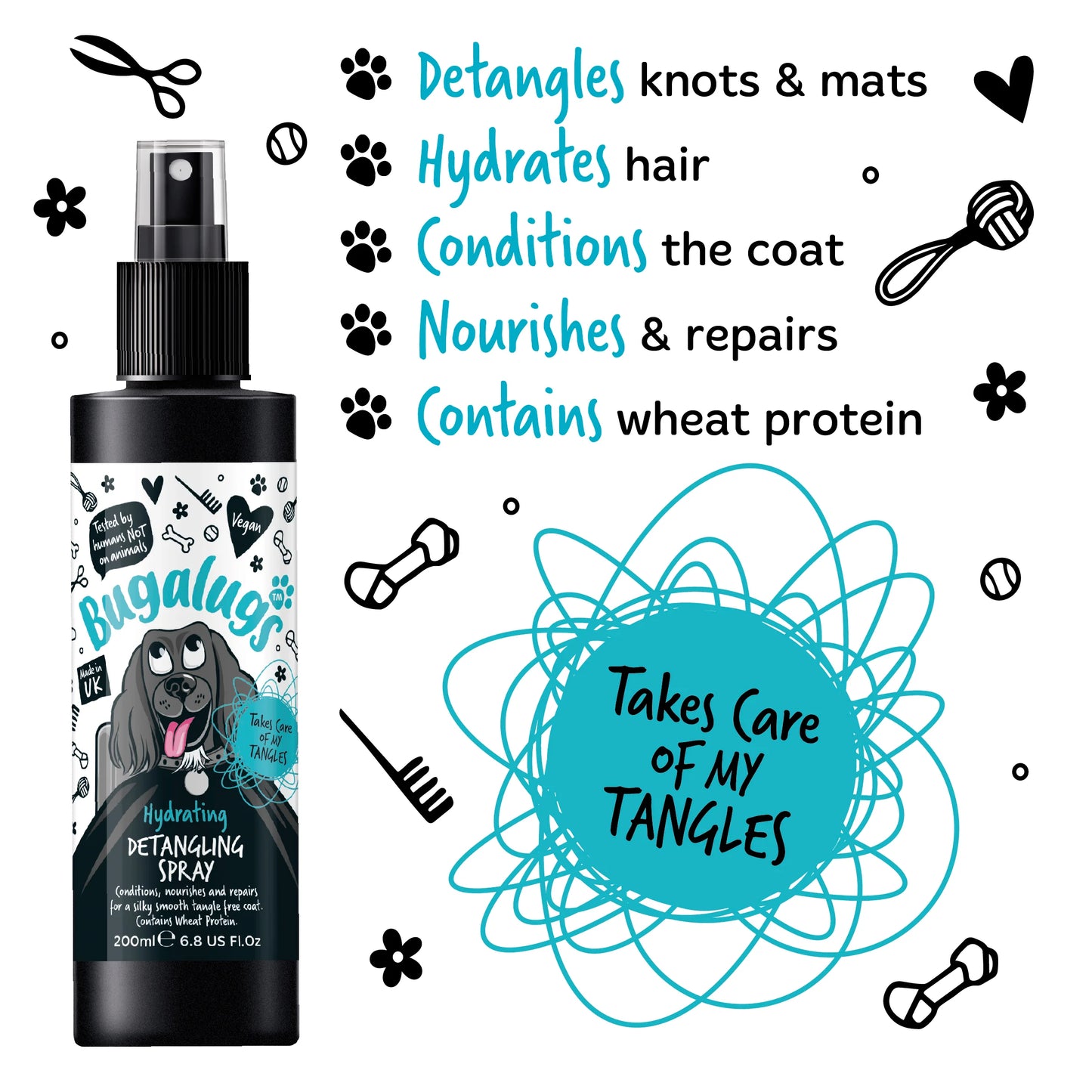 Bugalugs Original Detangling Spray 200ml