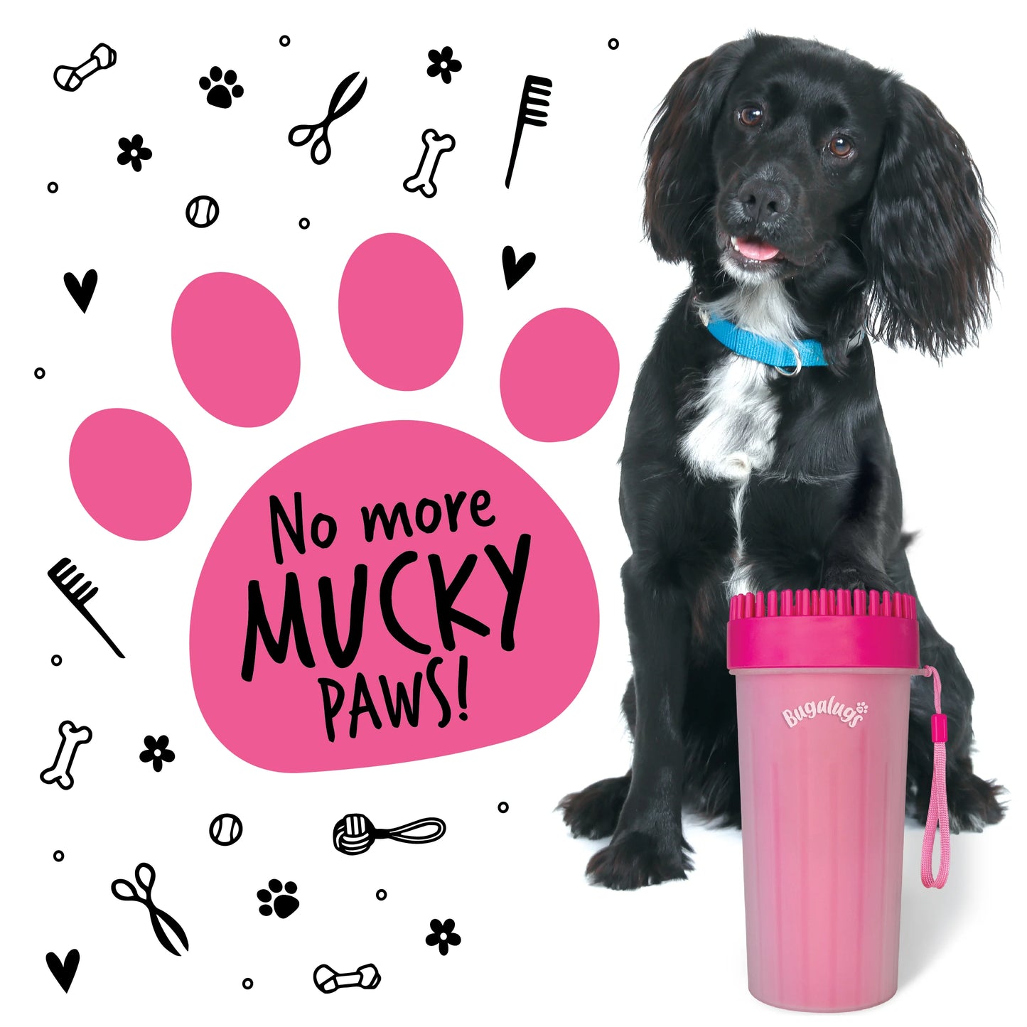 Bugalugs Paw Cleaner - Large (Pink)