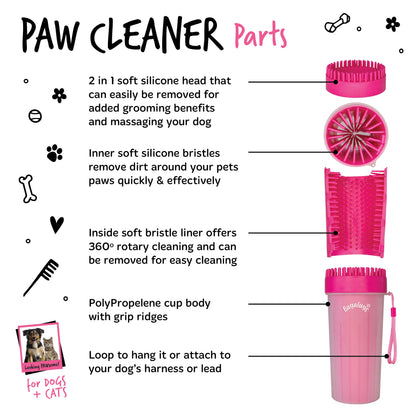 Bugalugs Paw Cleaner - Large (Pink)
