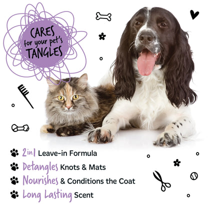 Bugalugs 2 in 1 Detangling Foam Comb For Dogs & Cats 200ml (Lavender & Chamomile)