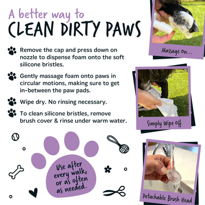 Bugalugs No Rinse Paw Cleaner Foam Shampoo 200ml - Lavender & Chamomile