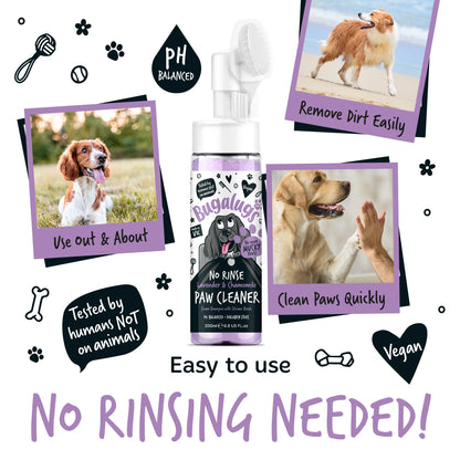 Bugalugs No Rinse Paw Cleaner Foam Shampoo 200ml - Lavender & Chamomile