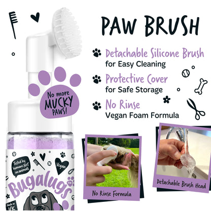 Bugalugs No Rinse Paw Cleaner Foam Shampoo 200ml - Lavender & Chamomile