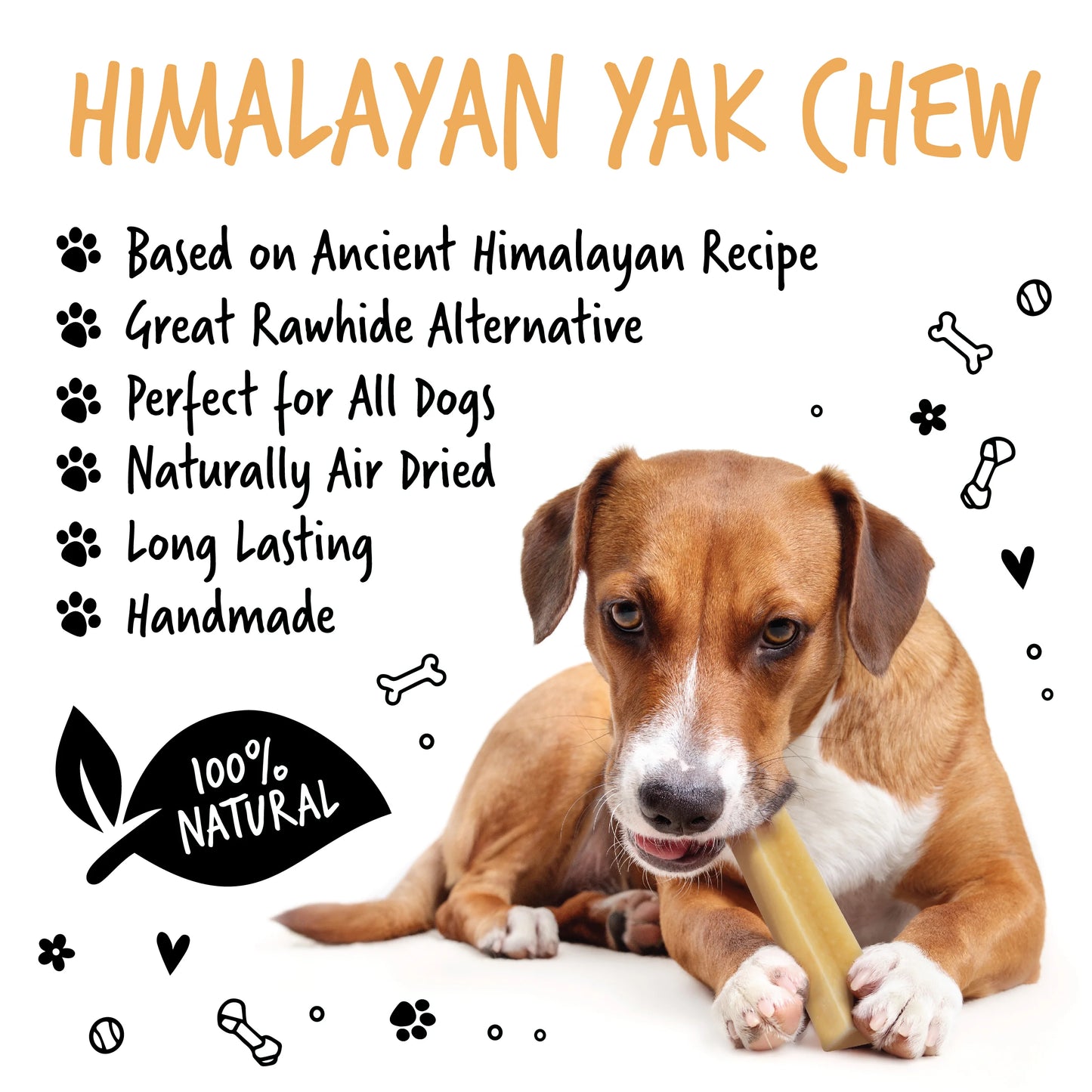Bugalugs Himalayan Yak Chews Medium (2 pack) 122g