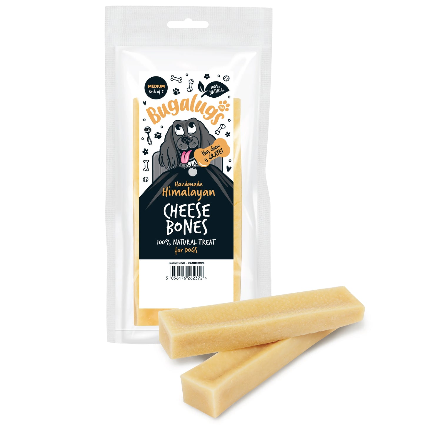 Bugalugs Himalayan Yak Chews Medium (2 pack) 122g