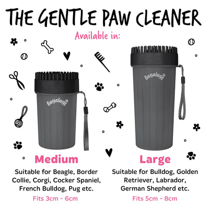 Bugalugs Paw Cleaner - Medium (Black)