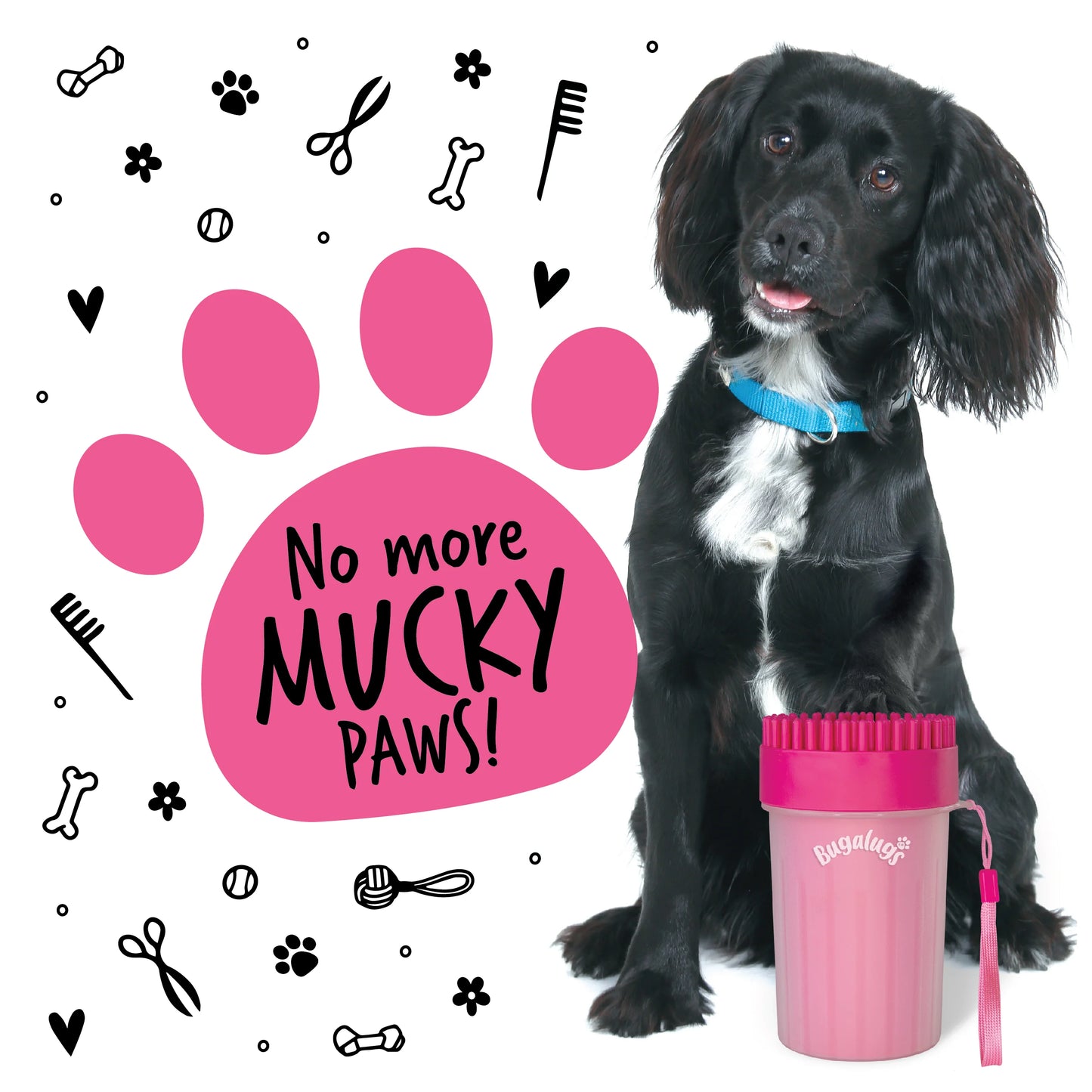 Bugalugs Paw Cleaner - Medium (Pink)