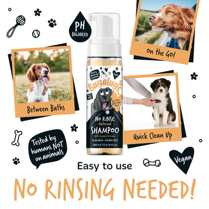 Bugalugs No Rinse Shampoo Oatmeal 200ml