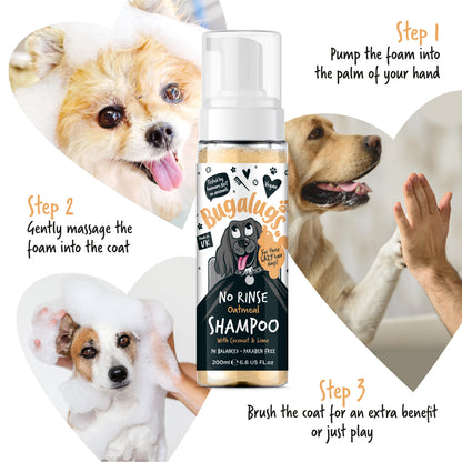 Bugalugs No Rinse Shampoo Oatmeal 200ml