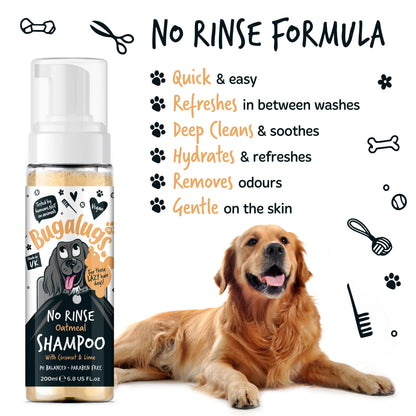 Bugalugs No Rinse Shampoo Oatmeal 200ml