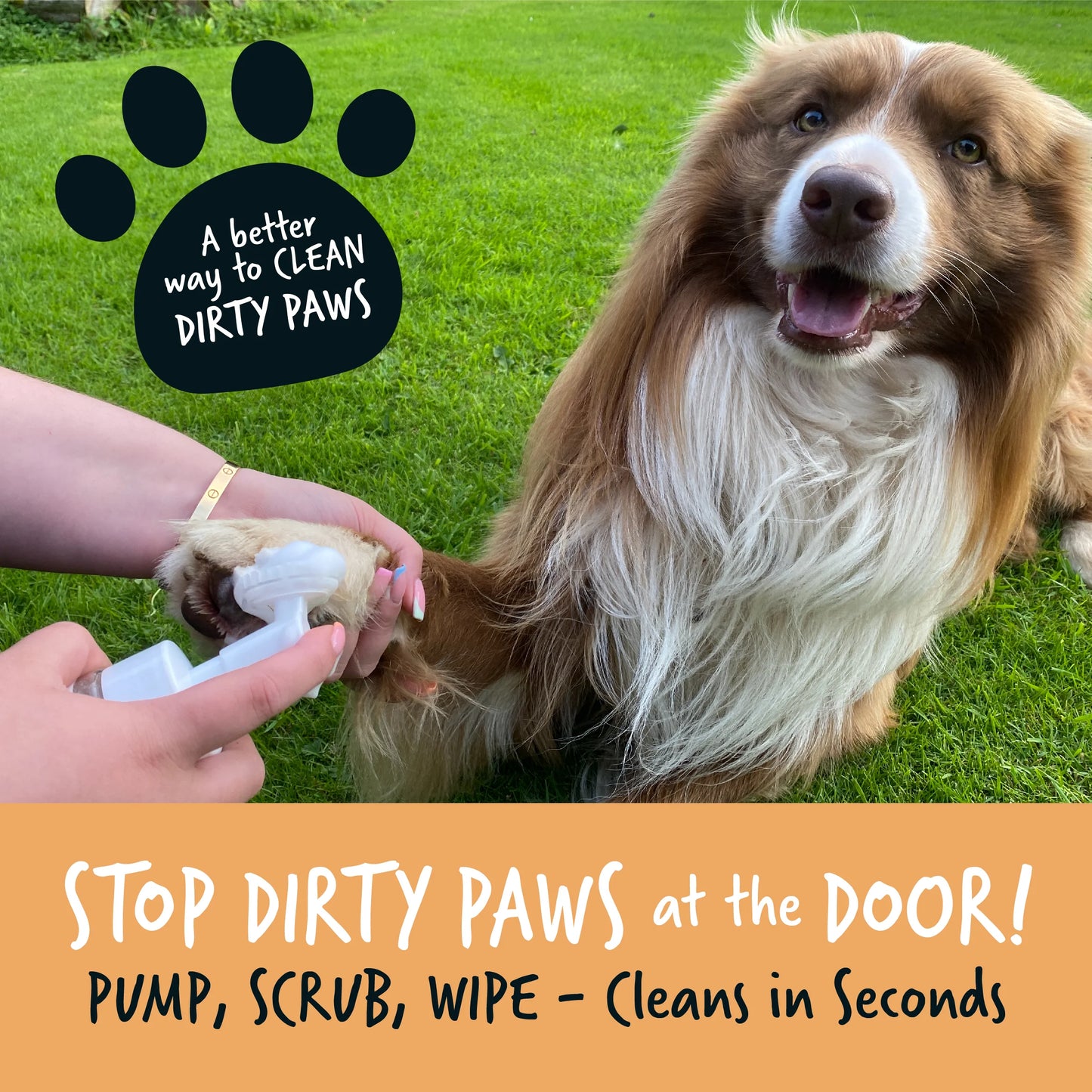 Bugalugs No Rinse Paw Cleaner Foam Shampoo 200ml - Oatmeal