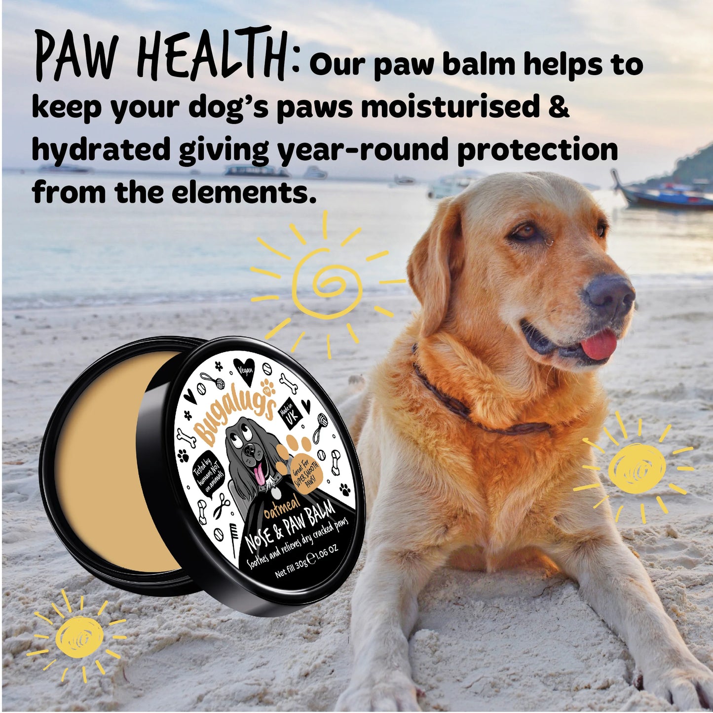 Bugalugs Paw & Nose Balm Pot 30g