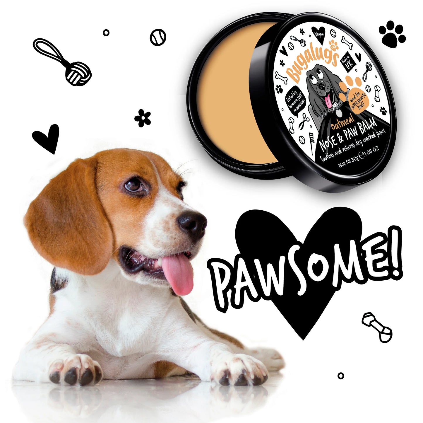 Bugalugs Paw & Nose Balm Pot 30g