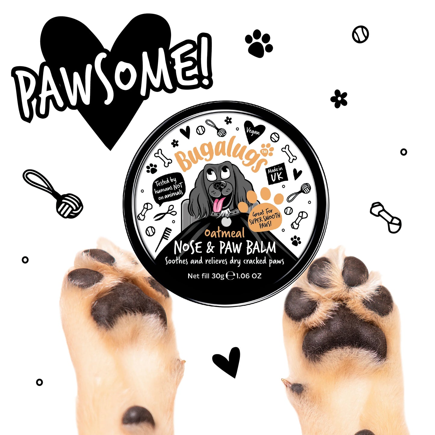 Bugalugs Paw & Nose Balm Pot 30g