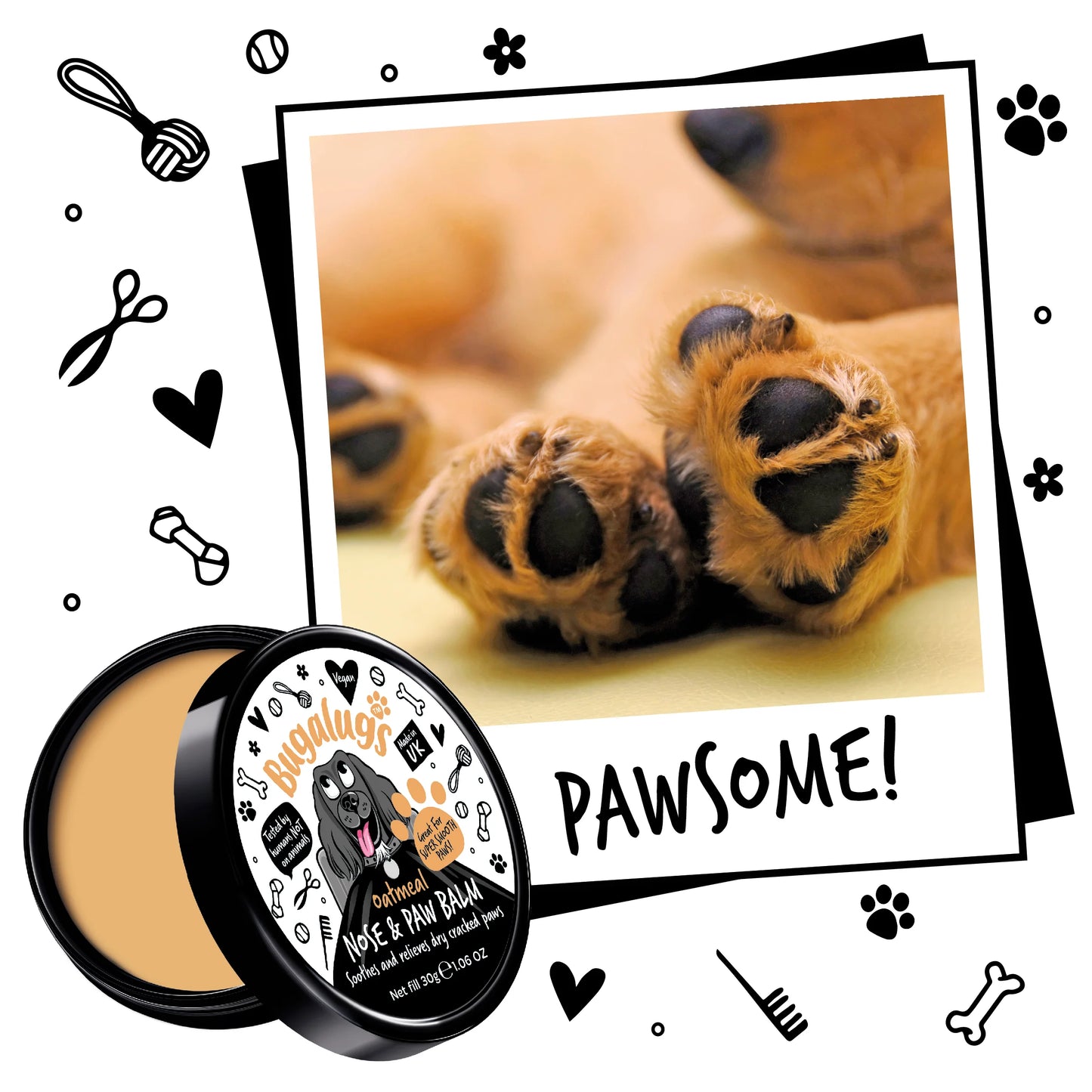 Bugalugs Paw & Nose Balm Pot 30g