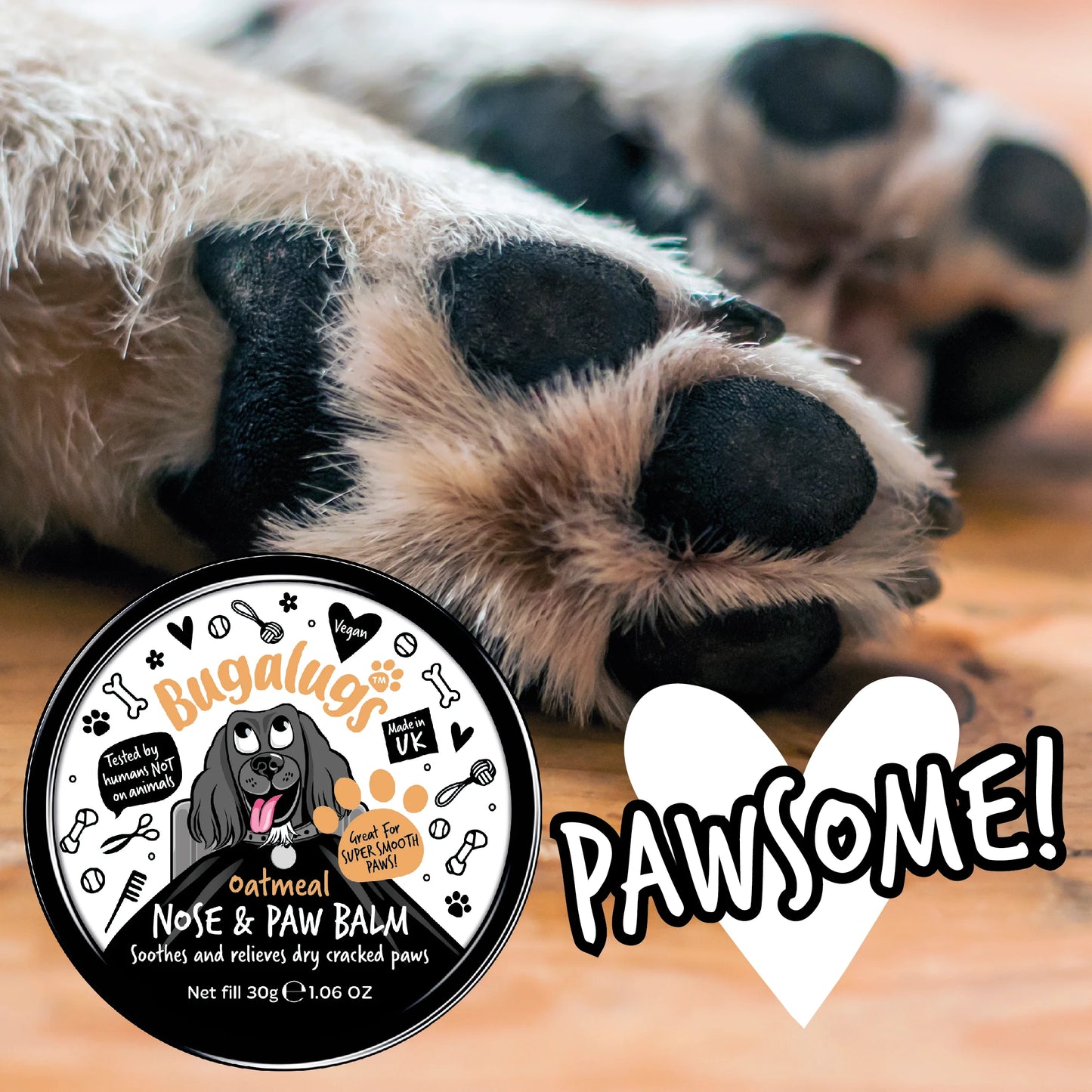 Bugalugs Paw & Nose Balm Pot 30g
