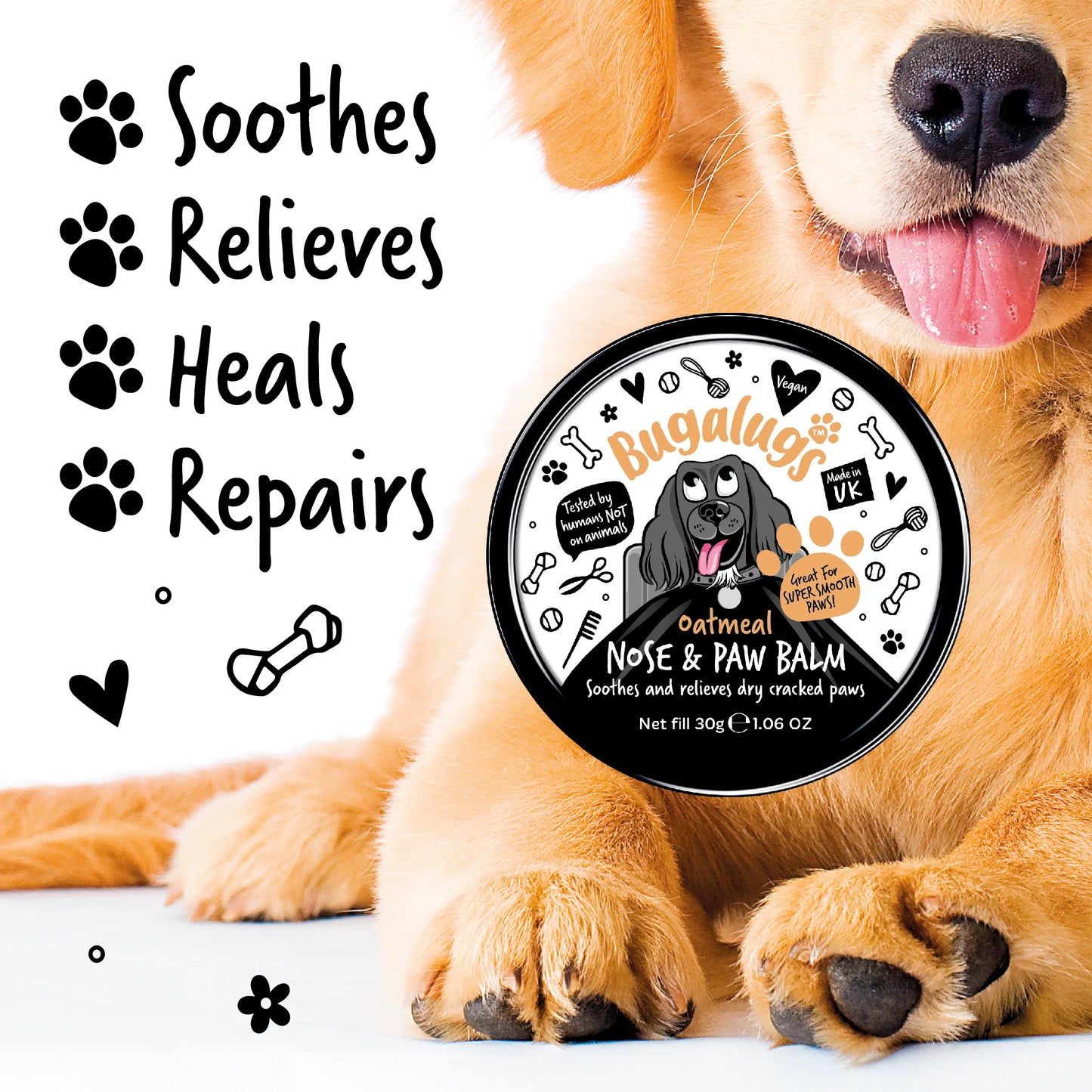 Bugalugs Paw & Nose Balm Pot 30g
