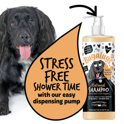 Bugalugs Oatmeal Dog Shampoo 500ml
