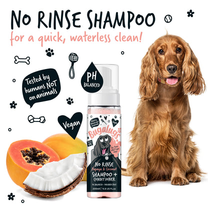 Bugalugs No Rinse Shampoo & Conditioner Papaya & Coconut 200ml