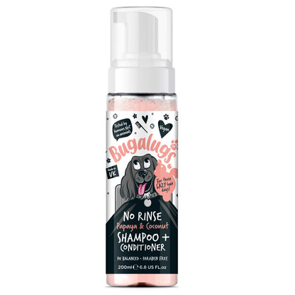 Bugalugs No Rinse Shampoo & Conditioner Papaya & Coconut 200ml