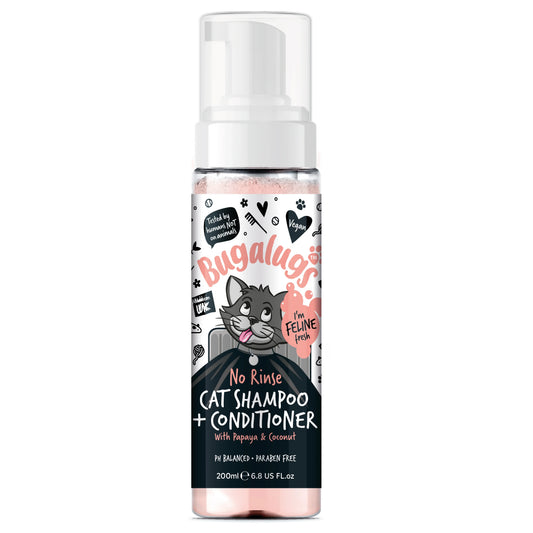 Bugalugs 2 in 1 Papaya & Coconut Cat Shampoo 200ml