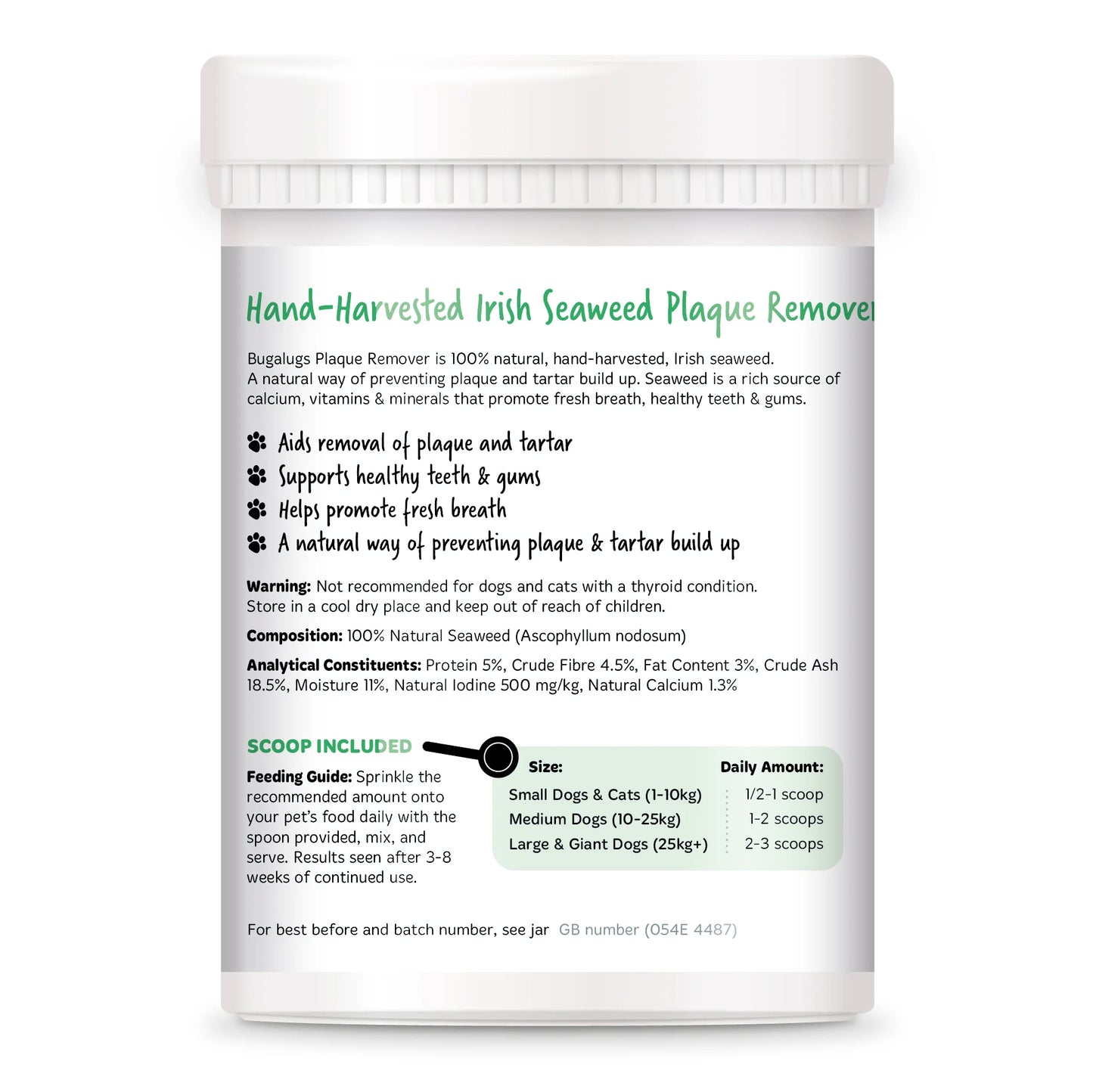 Bugalugs Plaque Remover 200g for Dogs & Cats