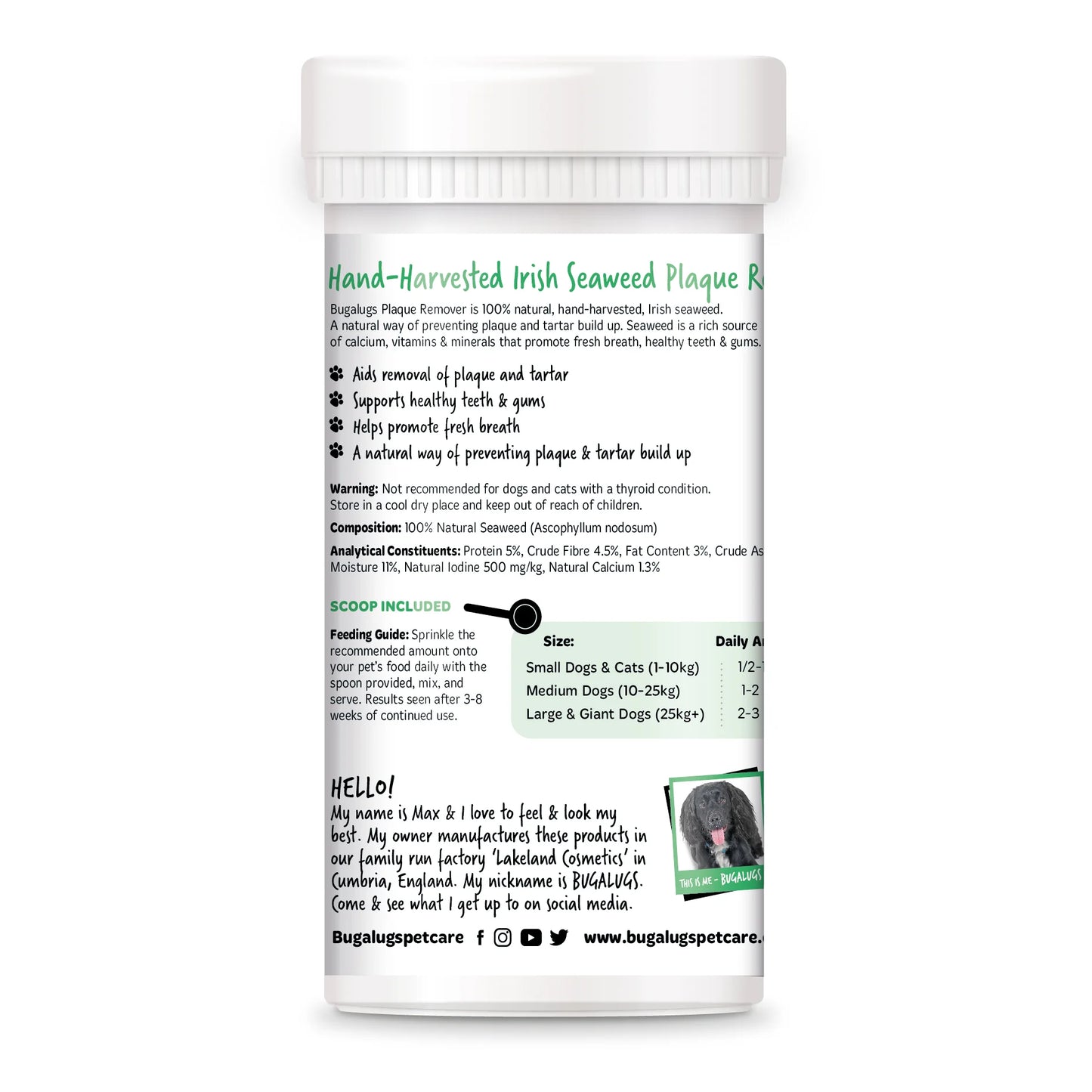 Bugalugs Plaque Remover 70g for Dogs & Cats