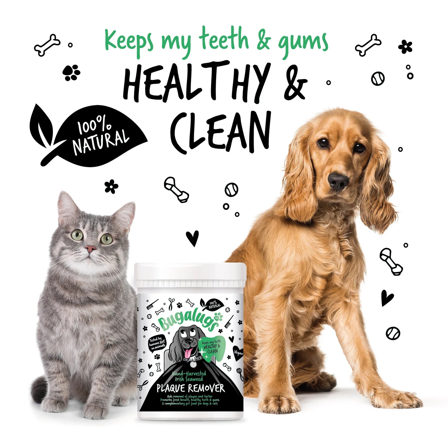 Bugalugs Plaque Remover 70g for Dogs & Cats