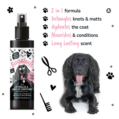 Bugalugs Detangling & Conditioning Spray 200ml (Raspberry & Lemon)