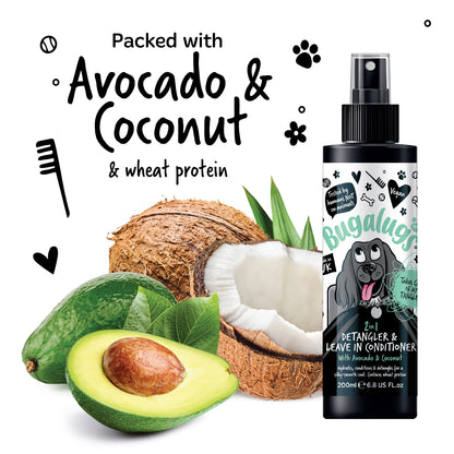 Bugalugs Tangle Tame Detangling & Conditioning Spray 200ml (Avocado & Coconut)